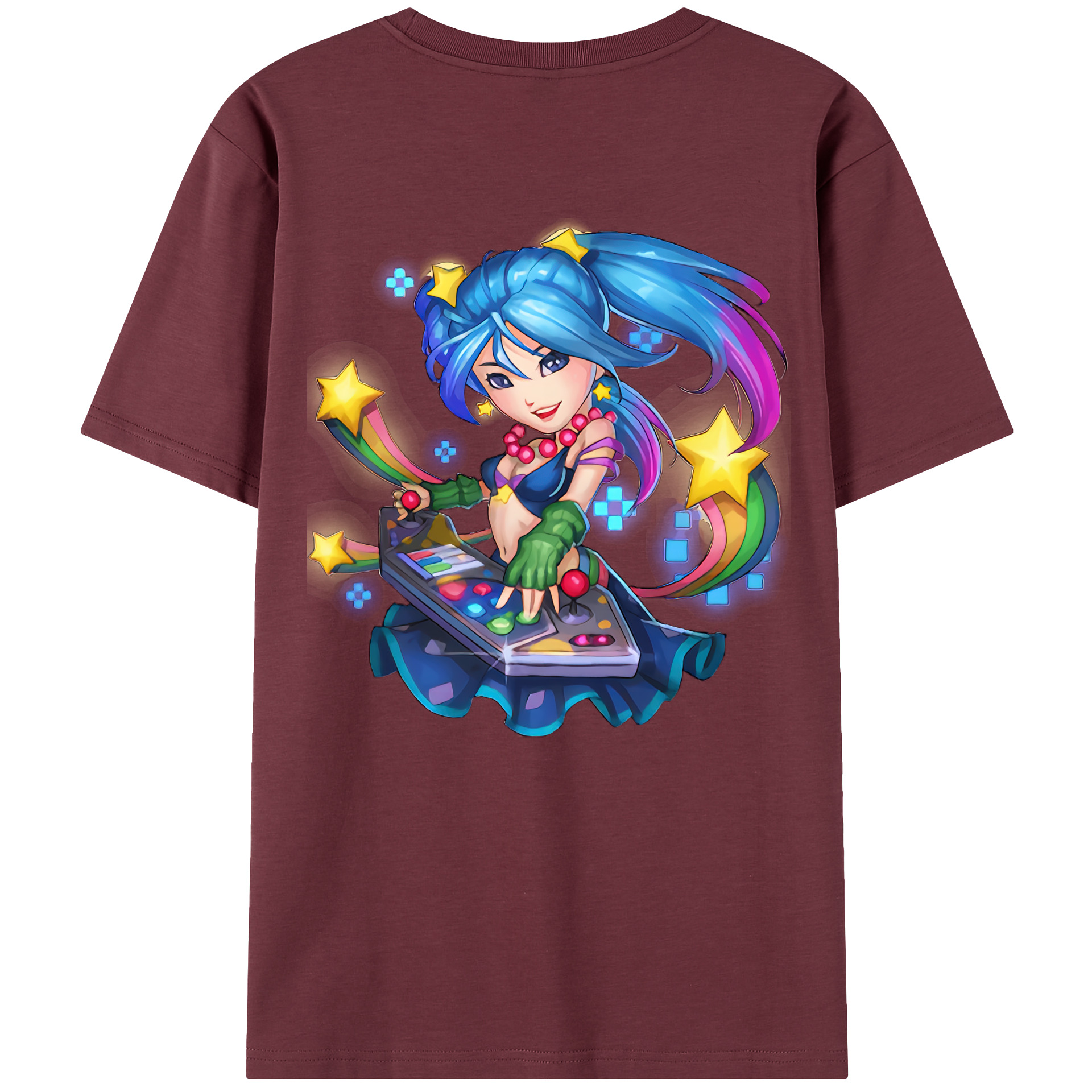リーグ・オブ・レジェンド League of Legends LOL 綿100％半袖Tシャツ（背面プリント）